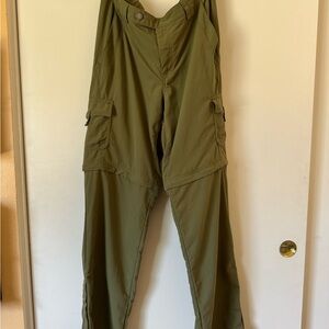 Columbia Olive Green Women’s Cargo Detachable Pants Shorts